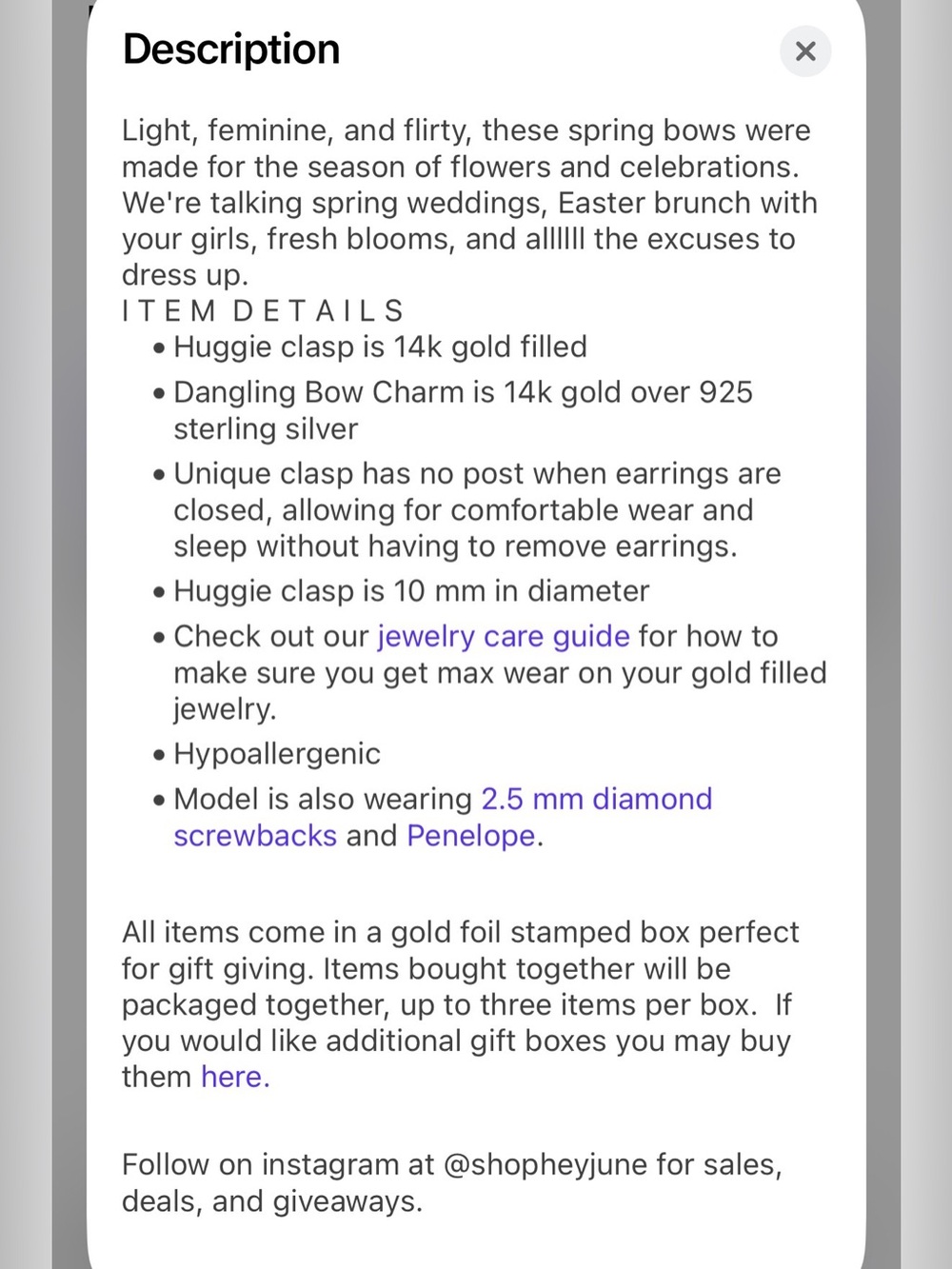 Hey June Spring Bow Huggies - Picture 5 of 5